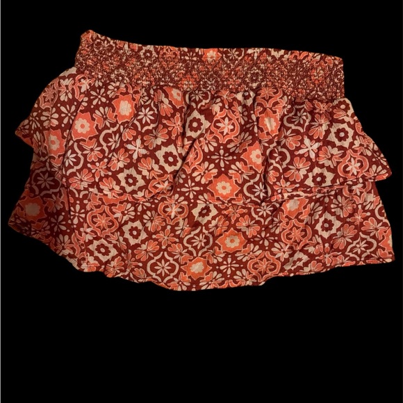 Floral Ruffle Bandeau Top - Picture 1 of 4